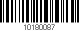 Código de barras (EAN, GTIN, SKU, ISBN): '10180087'