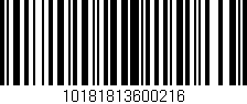 Código de barras (EAN, GTIN, SKU, ISBN): '10181813600216'