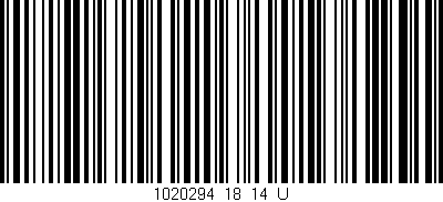 Código de barras (EAN, GTIN, SKU, ISBN): '1020294_18_14_U'