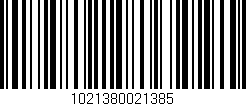 Código de barras (EAN, GTIN, SKU, ISBN): '1021380021385'
