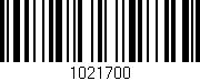 Código de barras (EAN, GTIN, SKU, ISBN): '1021700'