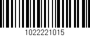 Código de barras (EAN, GTIN, SKU, ISBN): '1022221015'