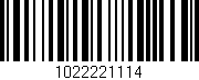 Código de barras (EAN, GTIN, SKU, ISBN): '1022221114'