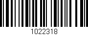 Código de barras (EAN, GTIN, SKU, ISBN): '1022318'