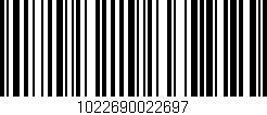 Código de barras (EAN, GTIN, SKU, ISBN): '1022690022697'