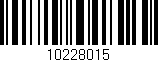 Código de barras (EAN, GTIN, SKU, ISBN): '10228015'