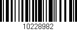 Código de barras (EAN, GTIN, SKU, ISBN): '10228982'
