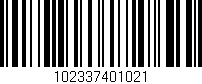 Código de barras (EAN, GTIN, SKU, ISBN): '102337401021'