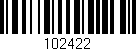 Código de barras (EAN, GTIN, SKU, ISBN): '102422'