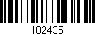Código de barras (EAN, GTIN, SKU, ISBN): '102435'