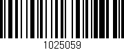 Código de barras (EAN, GTIN, SKU, ISBN): '1025059'