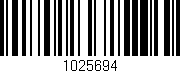 Código de barras (EAN, GTIN, SKU, ISBN): '1025694'