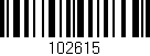 Código de barras (EAN, GTIN, SKU, ISBN): '102615'