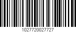 Código de barras (EAN, GTIN, SKU, ISBN): '1027720027727'