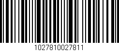 Código de barras (EAN, GTIN, SKU, ISBN): '1027810027811'