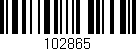 Código de barras (EAN, GTIN, SKU, ISBN): '102865'