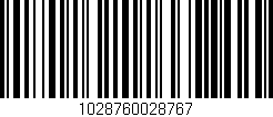 Código de barras (EAN, GTIN, SKU, ISBN): '1028760028767'