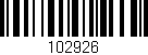 Código de barras (EAN, GTIN, SKU, ISBN): '102926'