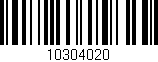 Código de barras (EAN, GTIN, SKU, ISBN): '10304020'