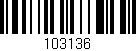 Código de barras (EAN, GTIN, SKU, ISBN): '103136'