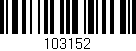 Código de barras (EAN, GTIN, SKU, ISBN): '103152'