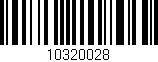 Código de barras (EAN, GTIN, SKU, ISBN): '10320028'