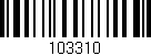 Código de barras (EAN, GTIN, SKU, ISBN): '103310'