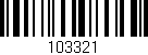 Código de barras (EAN, GTIN, SKU, ISBN): '103321'