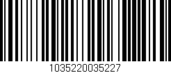 Código de barras (EAN, GTIN, SKU, ISBN): '1035220035227'