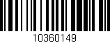 Código de barras (EAN, GTIN, SKU, ISBN): '10360149'