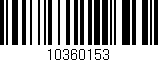 Código de barras (EAN, GTIN, SKU, ISBN): '10360153'