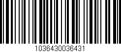 Código de barras (EAN, GTIN, SKU, ISBN): '1036430036431'