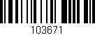 Código de barras (EAN, GTIN, SKU, ISBN): '103671'