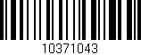 Código de barras (EAN, GTIN, SKU, ISBN): '10371043'