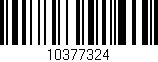 Código de barras (EAN, GTIN, SKU, ISBN): '10377324'