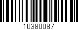 Código de barras (EAN, GTIN, SKU, ISBN): '10380087'