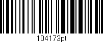 Código de barras (EAN, GTIN, SKU, ISBN): '104173pt'