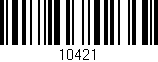 Código de barras (EAN, GTIN, SKU, ISBN): '10421'