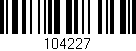 Código de barras (EAN, GTIN, SKU, ISBN): '104227'
