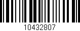 Código de barras (EAN, GTIN, SKU, ISBN): '10432807'