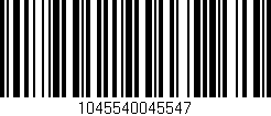 Código de barras (EAN, GTIN, SKU, ISBN): '1045540045547'