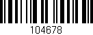 Código de barras (EAN, GTIN, SKU, ISBN): '104678'