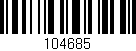 Código de barras (EAN, GTIN, SKU, ISBN): '104685'