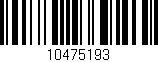 Código de barras (EAN, GTIN, SKU, ISBN): '10475193'