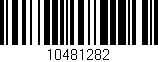 Código de barras (EAN, GTIN, SKU, ISBN): '10481282'