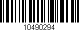 Código de barras (EAN, GTIN, SKU, ISBN): '10490294'