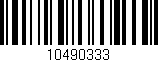 Código de barras (EAN, GTIN, SKU, ISBN): '10490333'