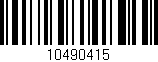 Código de barras (EAN, GTIN, SKU, ISBN): '10490415'