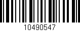 Código de barras (EAN, GTIN, SKU, ISBN): '10490547'