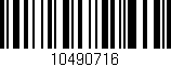 Código de barras (EAN, GTIN, SKU, ISBN): '10490716'